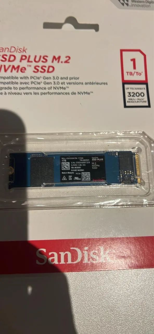 SSD 1 Tera scan disk zero lacrado m.2 - Foto 4