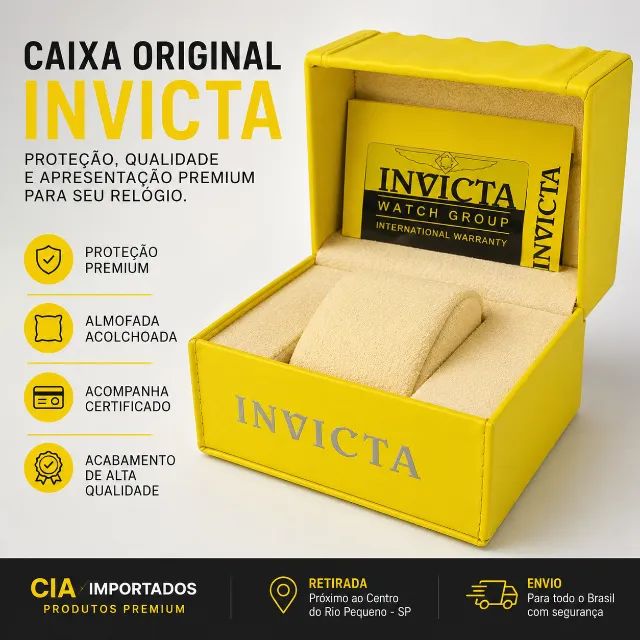Relógio Invicta Bolt Zeus Azul Dourado Automático C/ Caixa - Foto 5