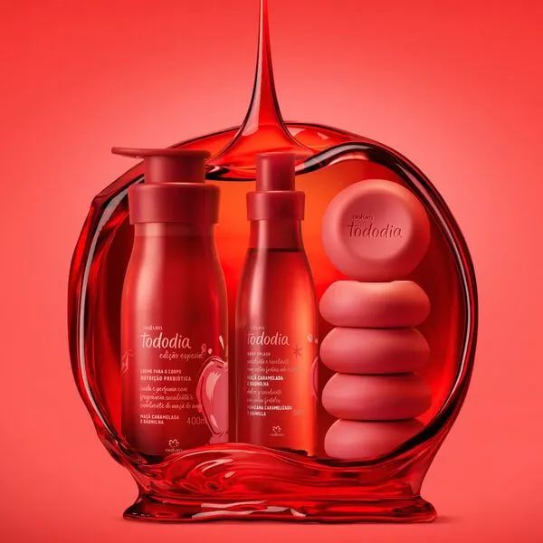 Kit Tododia Maçã Caramelada e Baunilha (3 produtos)
