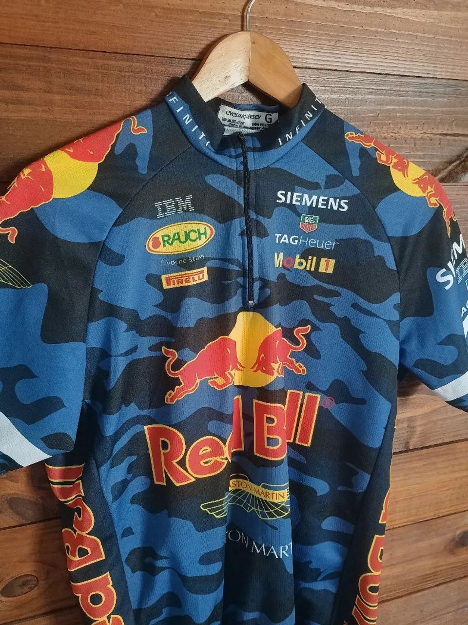 Jersey Camisa Ciclismo Red Bull Racing F1 Aston Martin Camo Tam G - Foto 3