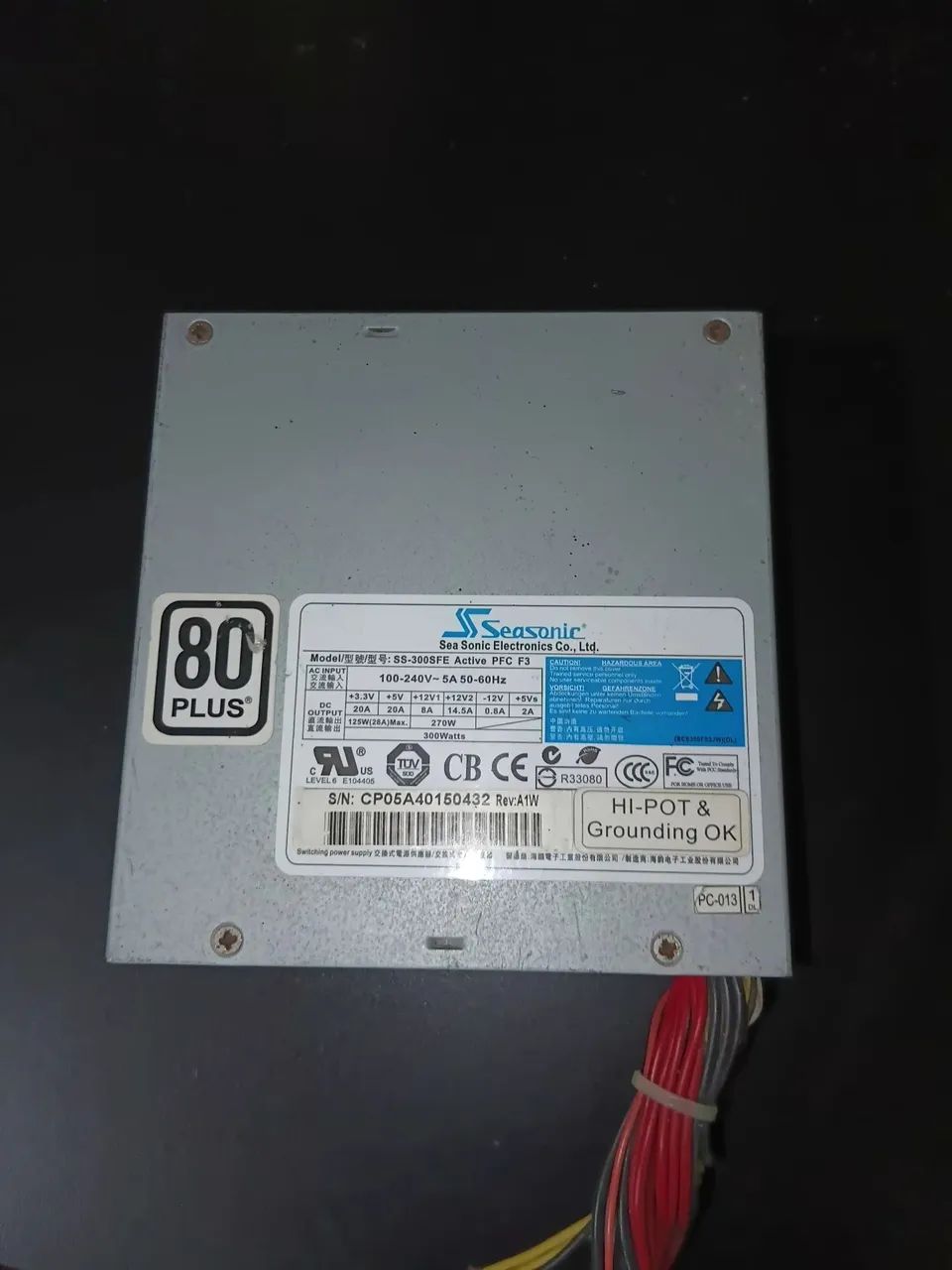 Fonte Seasonic 300W 80 plus prata - Foto 2
