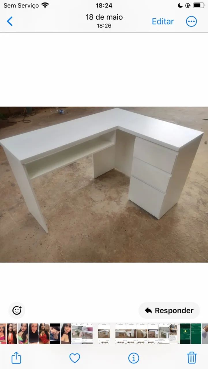 Vende-se mesinha em L  - Foto 2