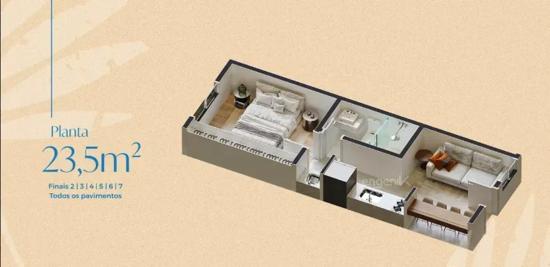 PLANTA 23m²