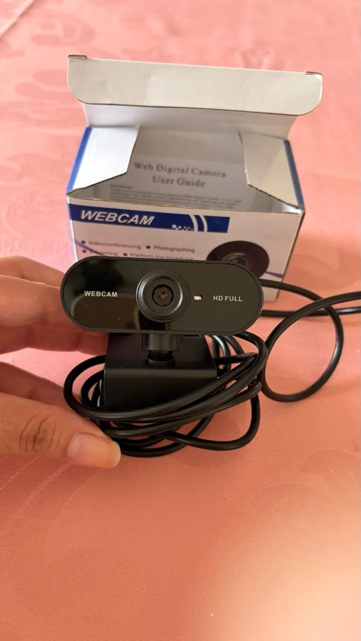 Webcam USB Full HD para PC e Notebook