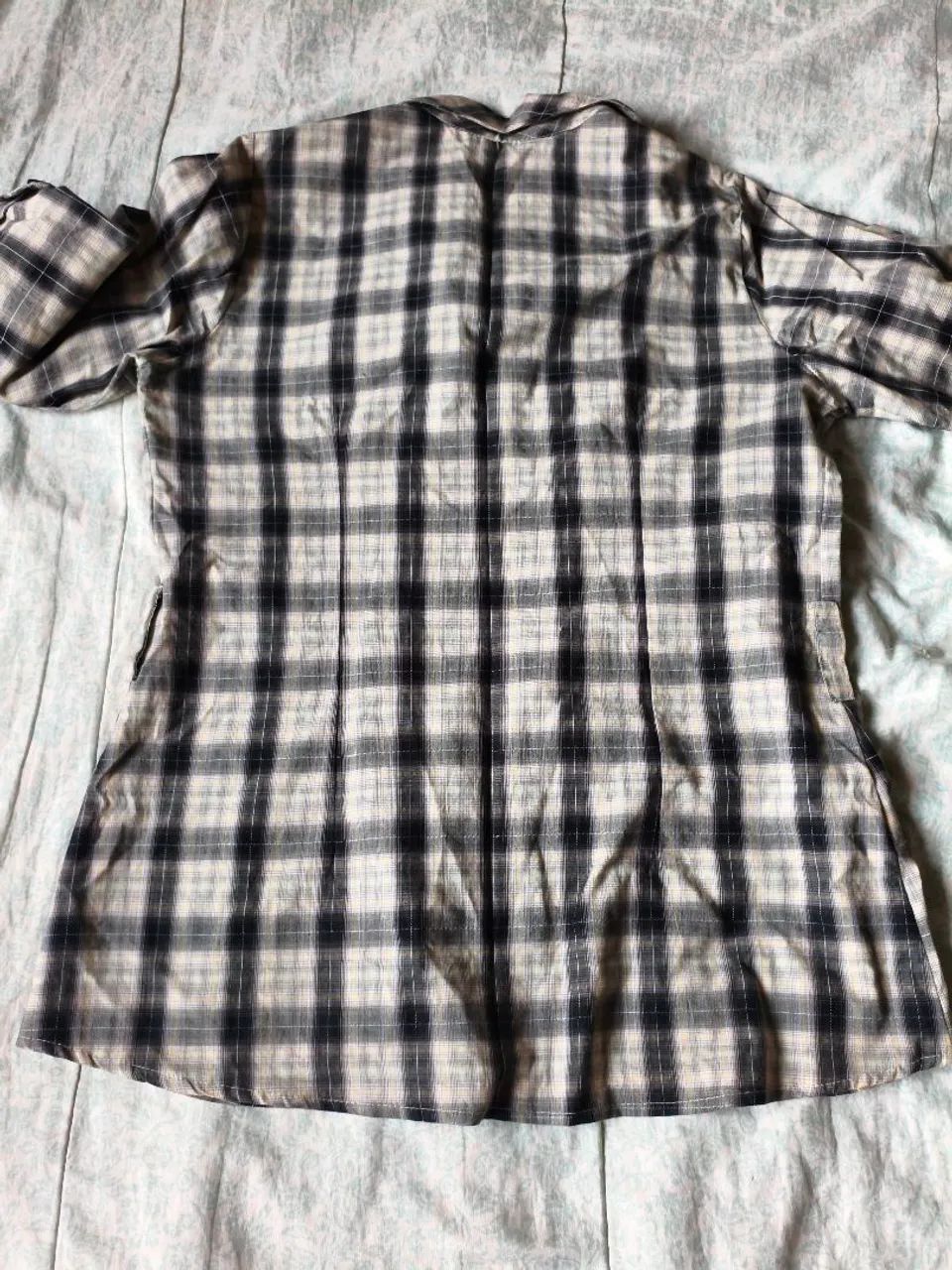Blusa xadrez feminina M USADA - Foto 4