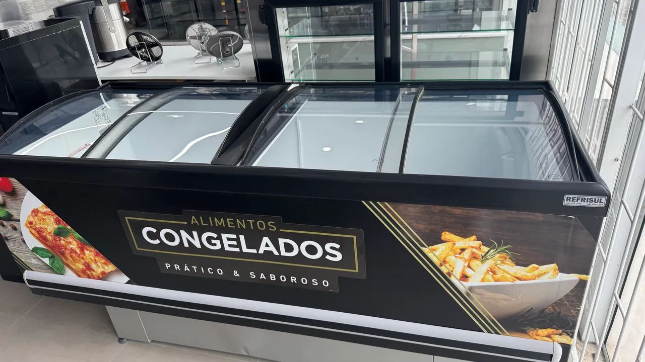Ilha para congelados vidro curvo 1,90 Gelopar  * 