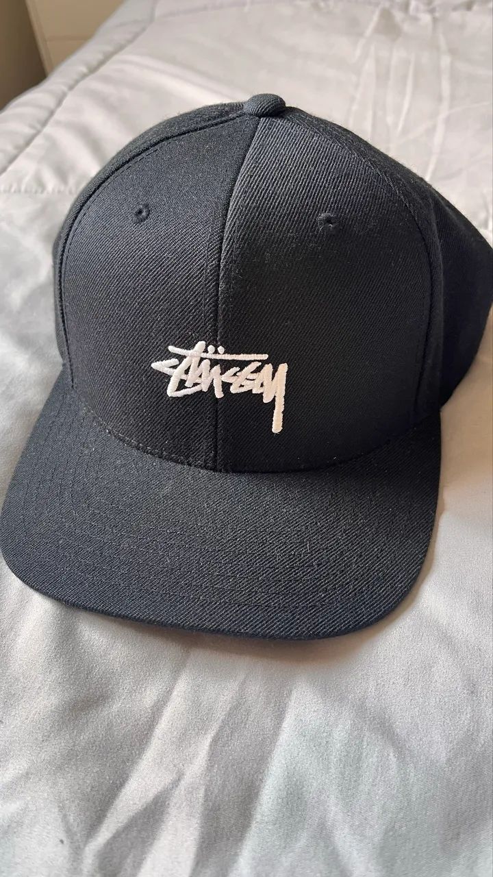 Boné Stussy original snapback preto