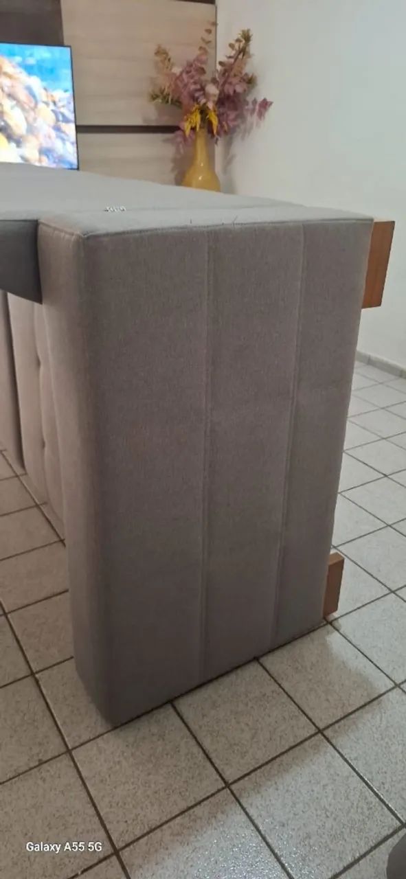 Sofá em linho 3 lugares  - Foto 3