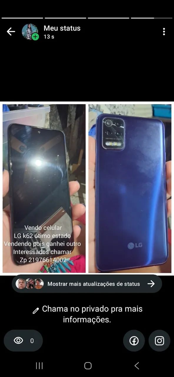 Celular lg k62
