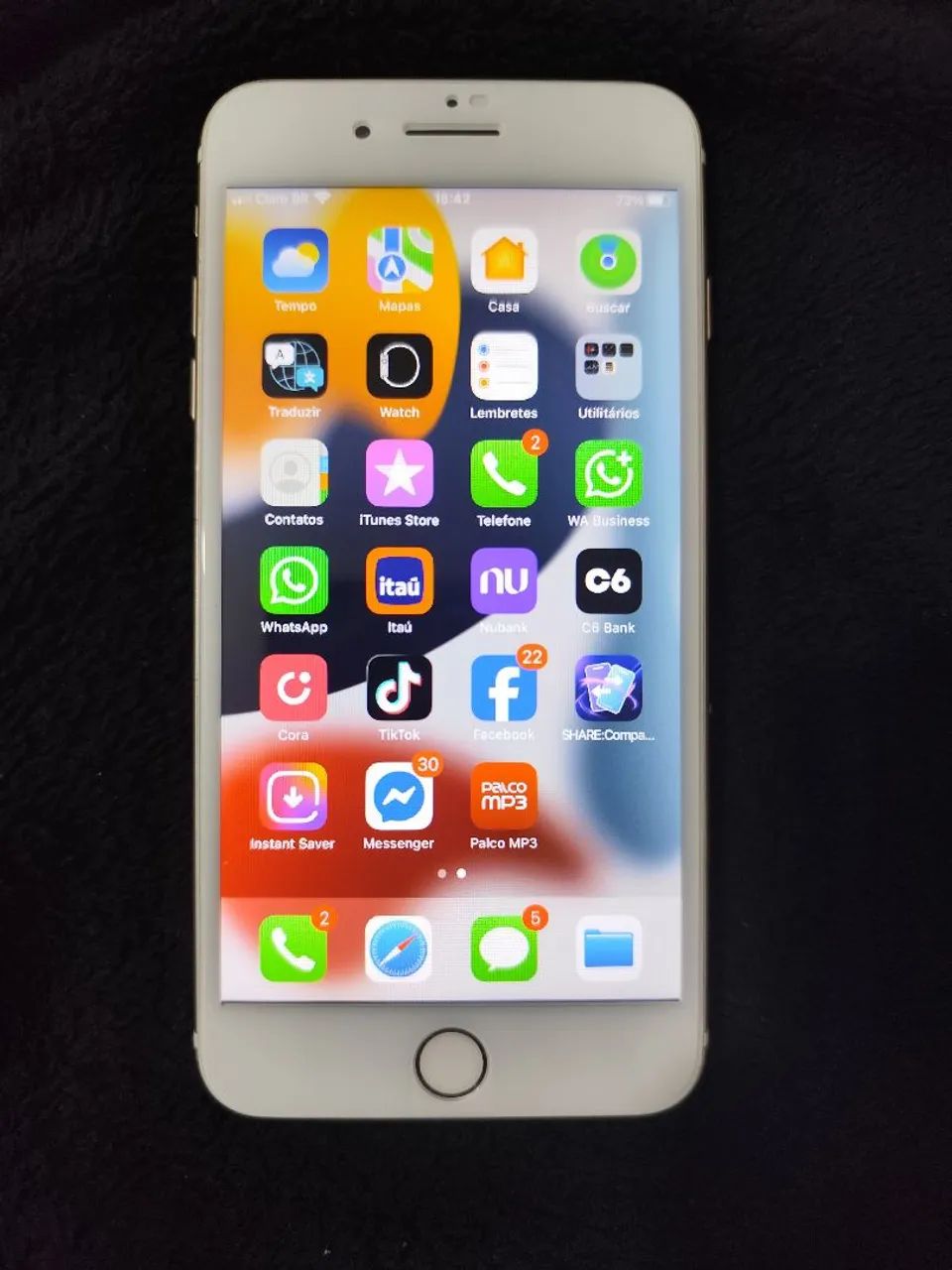 Vendo celular Aiphone 7 plus, muito conservado, bateria 100% - Foto 2
