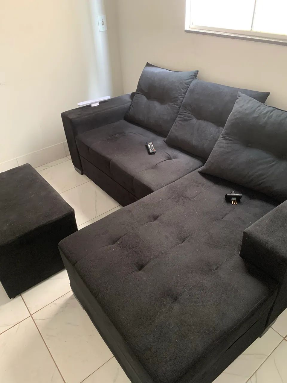Sofá preto 