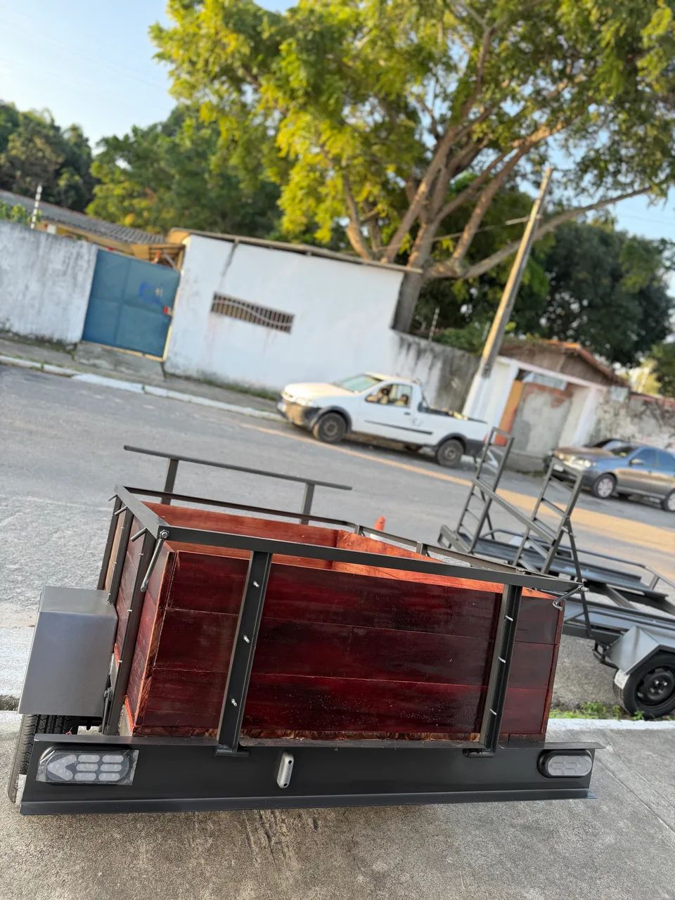 Reboque um eixo novo  - Foto 3