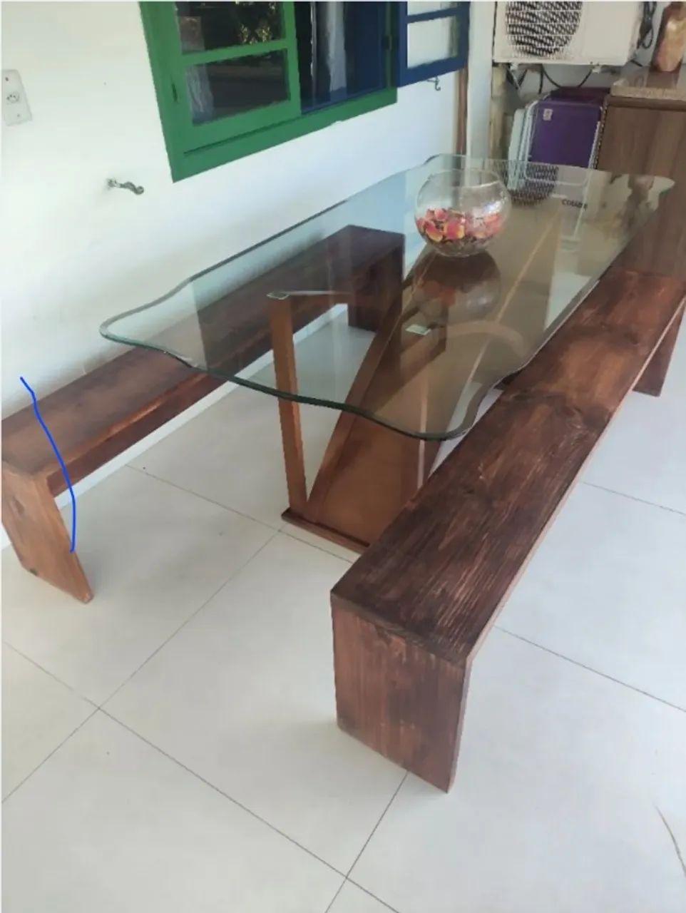 Mesa com banco - Foto 4