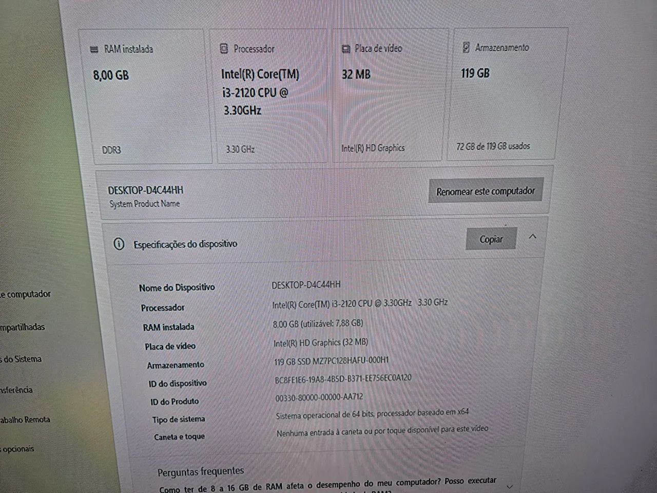 Pc Intel Core I3 8 GB Ram - Foto 3