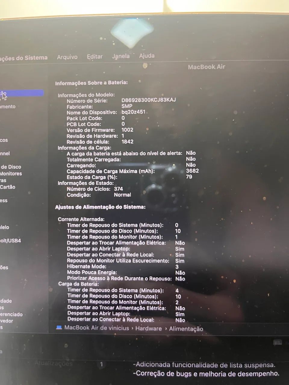 Macbook Air 2019 256gb - Notebooks - Tabajara, Olinda 1519371462 | OLX