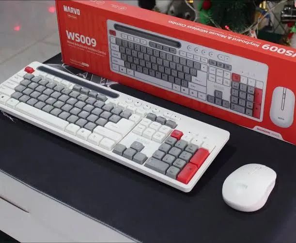 Teclado e Mouse Marvo HS009 Branco