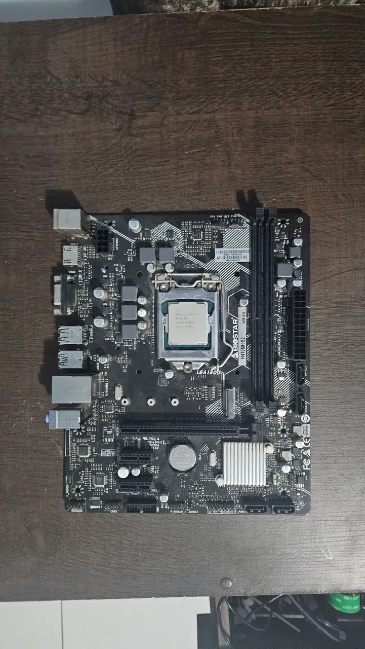 Kit processador e placa mãe i3 10100f