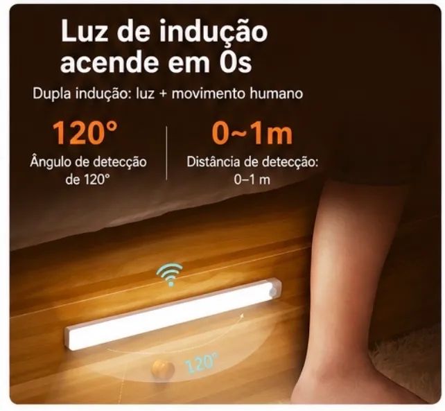 Smart Luminária inteligente Ultra LED com sensor  - Foto 6