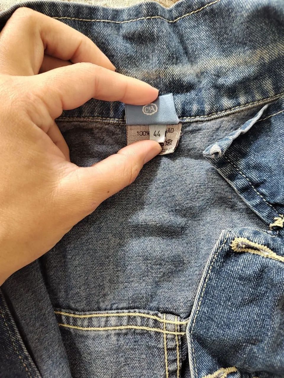 Jaqueta jeans C&A tamanho 44 - Foto 4