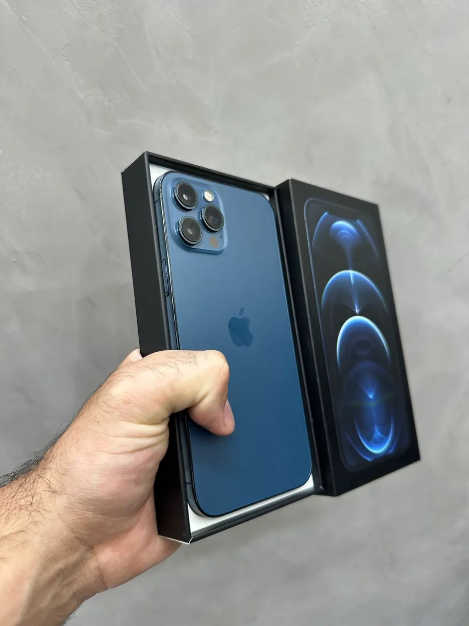 IPHONE 12 PRO MAX 128GB AZUL COM CAIXA SEMI NOVO PROMOÇÃO