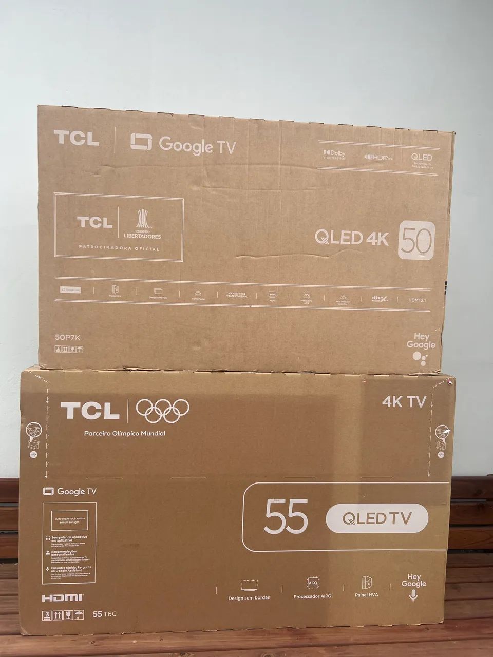 (PEGO TV MENOR ) SMART TV 50 & 55 QLED Google TV 