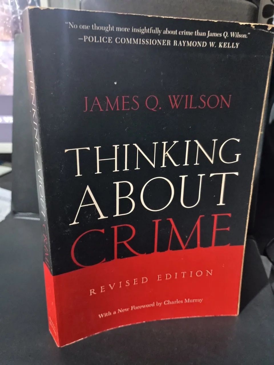 livro da imagem é o clássico "Thinking About Crime"