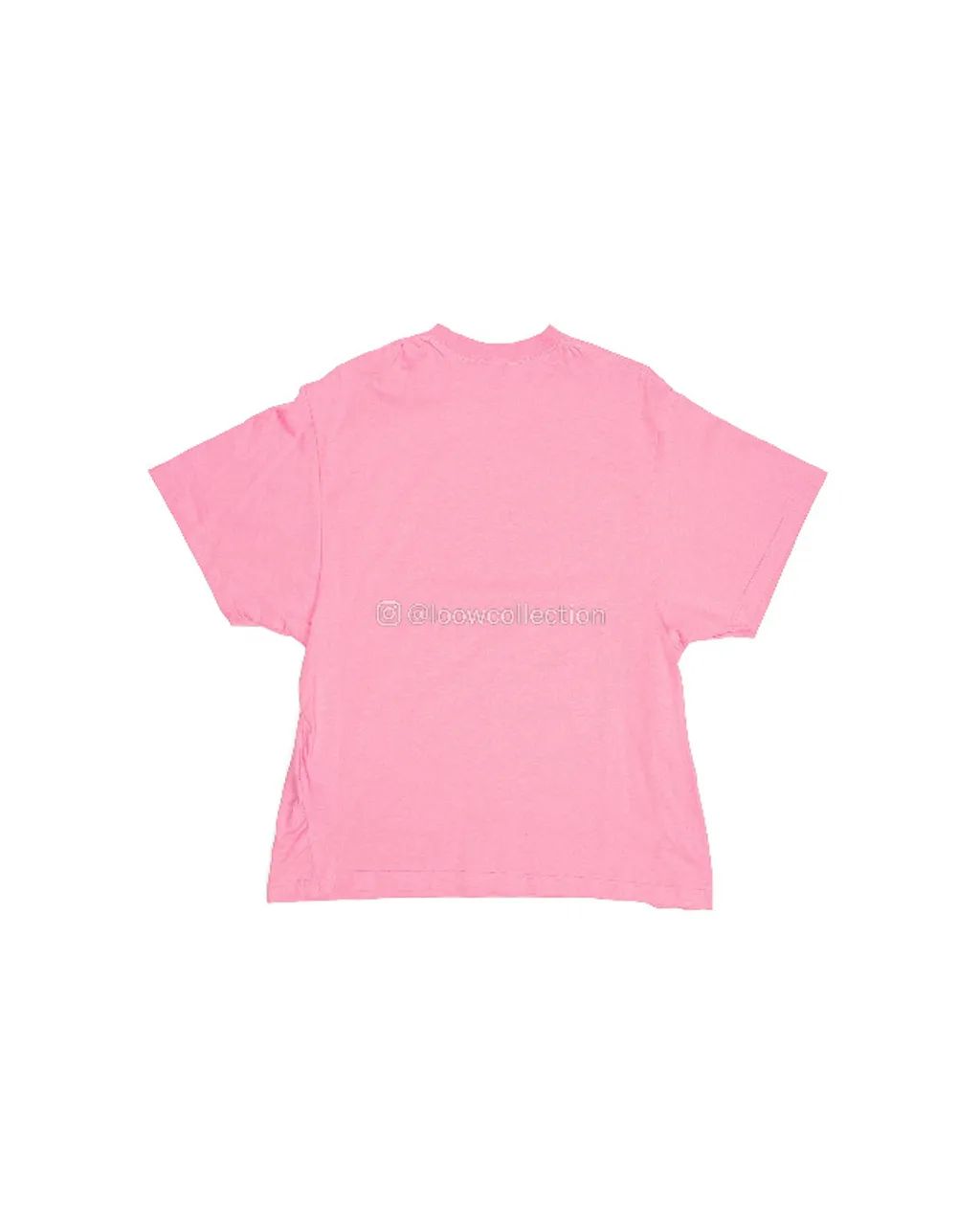 camiseta oversize balenciaga bebe rhinestone em rosa - Foto 2