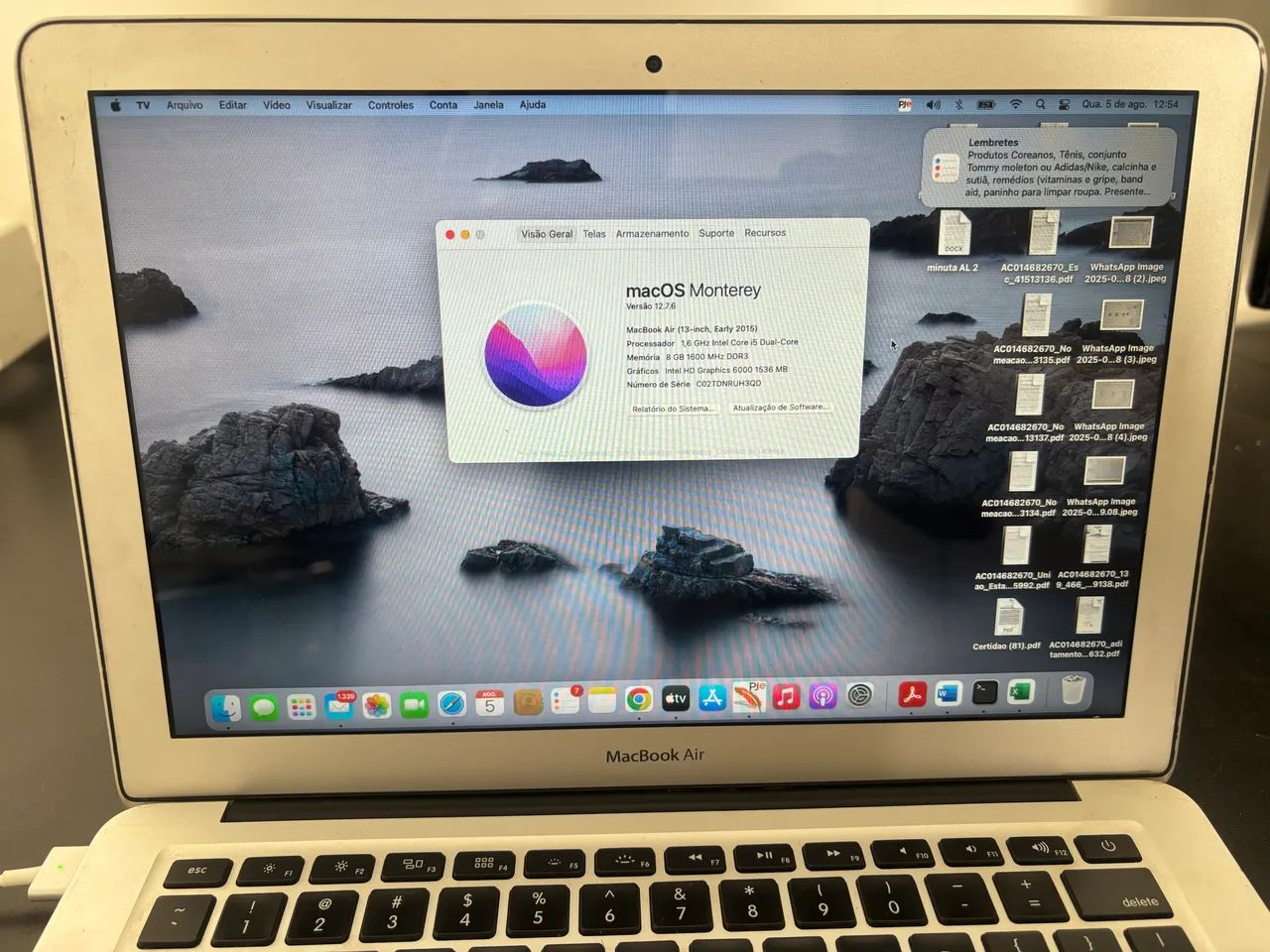 MacBook Air 13 ( Early 2015 ) Core I5 - Notebook Apple 