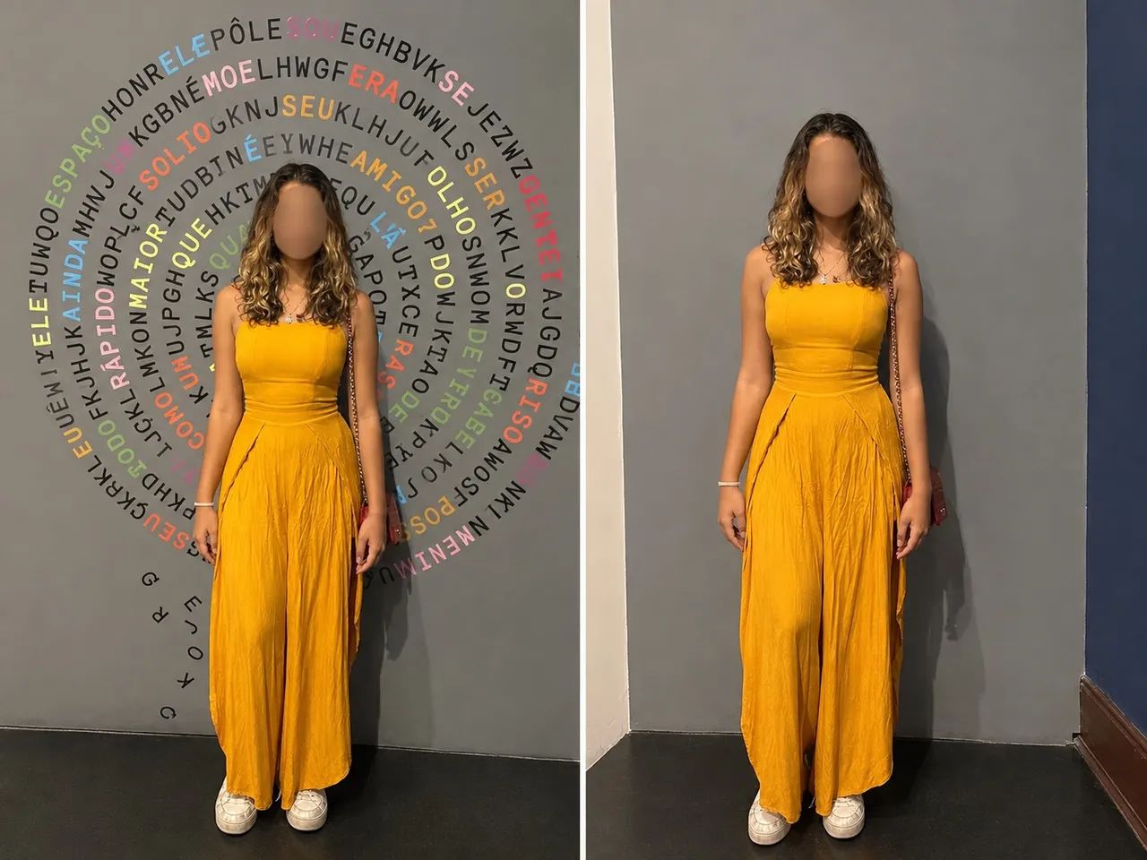 Macacão longo amarelo 