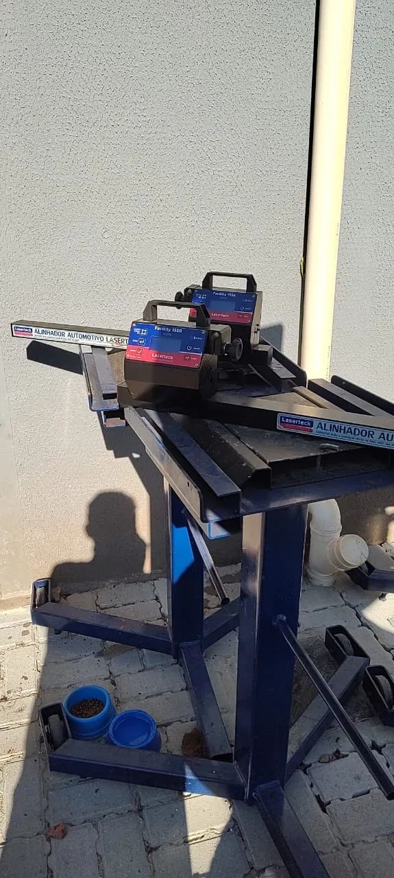 Alinhador De Direção A Laser 2 Cabeças Completo Com Cavaletes - Foto 3