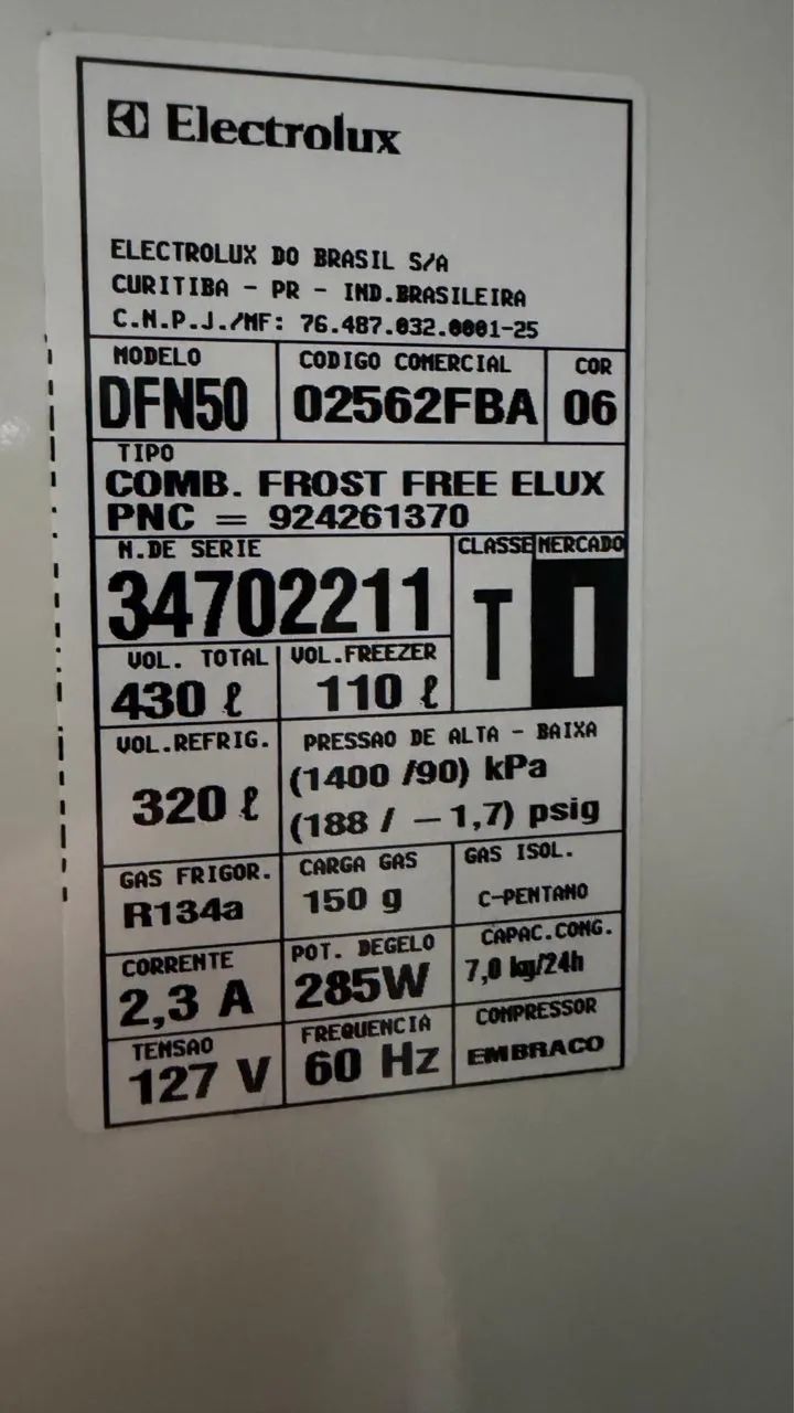 Geladeira Eletrolux 430L em bom estado  - Foto 2