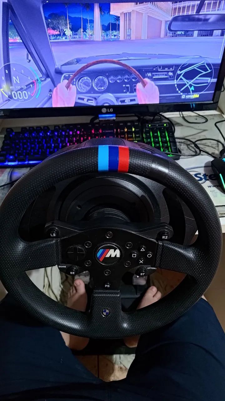 Volante thrustmaster t300rs gt com cambio  - Foto 3