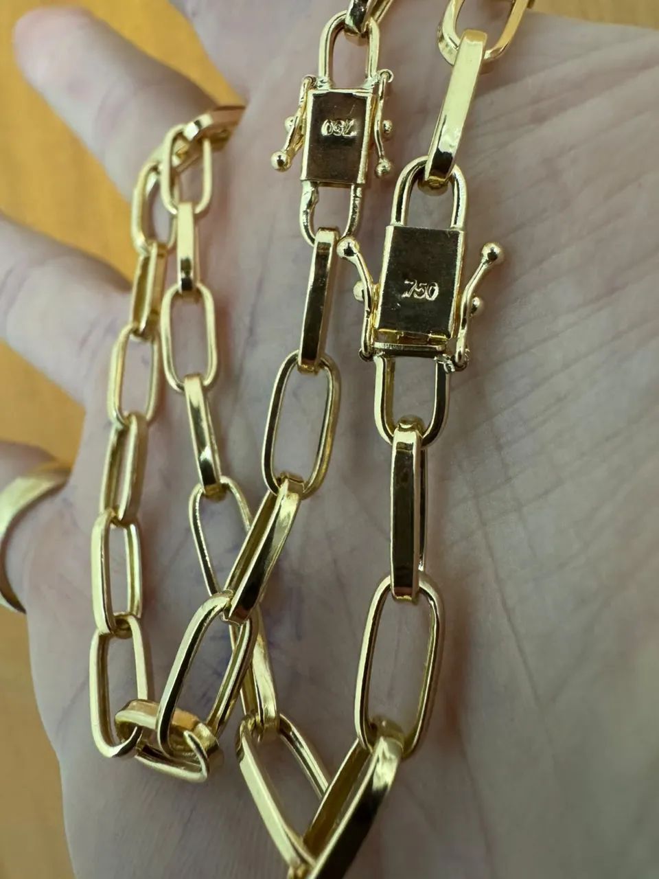 Pulseira de ouro 18k procedência garantia eterna