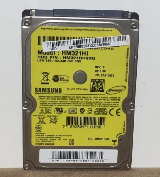 Hdd Sata 320GB 2,5" PS2 PS3 Xbox 360 Notebook - Hd Usados Funcionando Perfeitamente - Foto 4