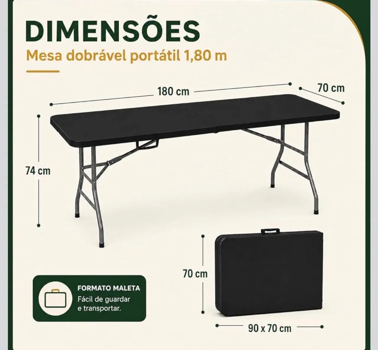 Mesa dobrável 