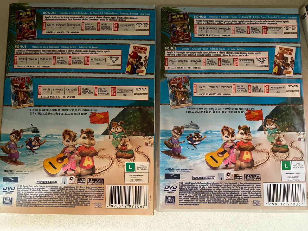 DVD Coleção Alvin e os Esquilos  - Foto 2