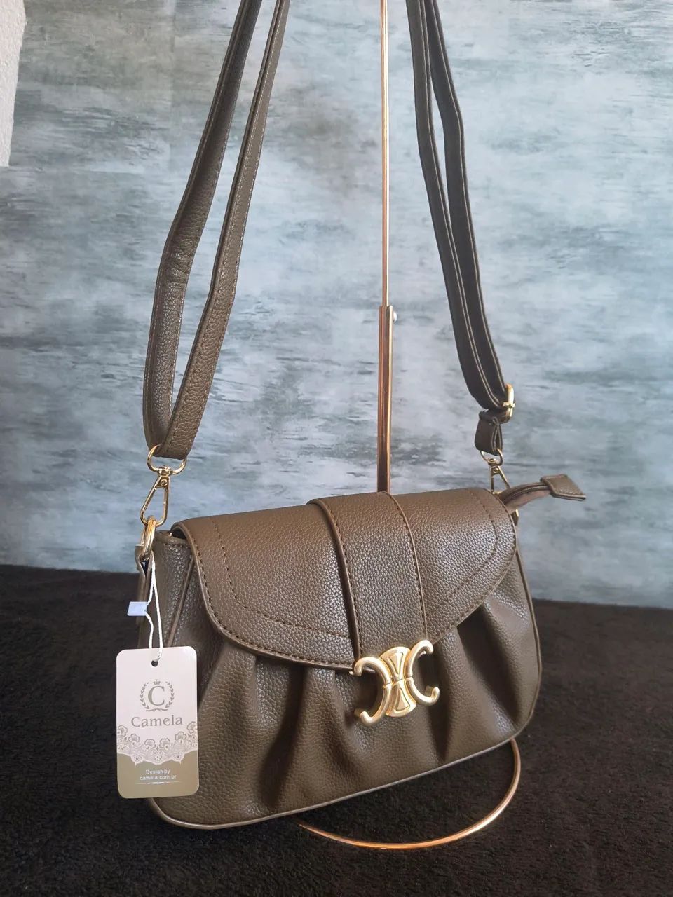 Bolsa média marrom - Foto 2