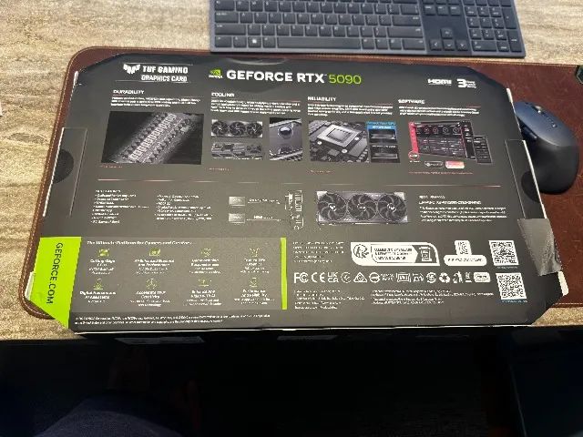 Gpu Asus Rtx 5090 Tuf Gaming Oc 32gb Gddr7 512bits (Lacrada + NF +