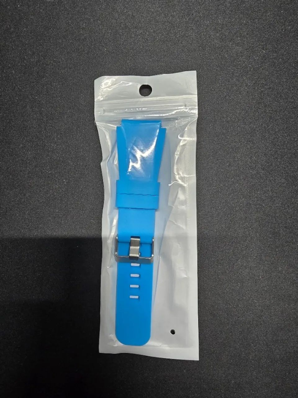 Kit Pulseiras 22mm Smartwatch - Verde Piscina, Roxo, Azul Céu, Verde Limão, Laranja - Foto 5