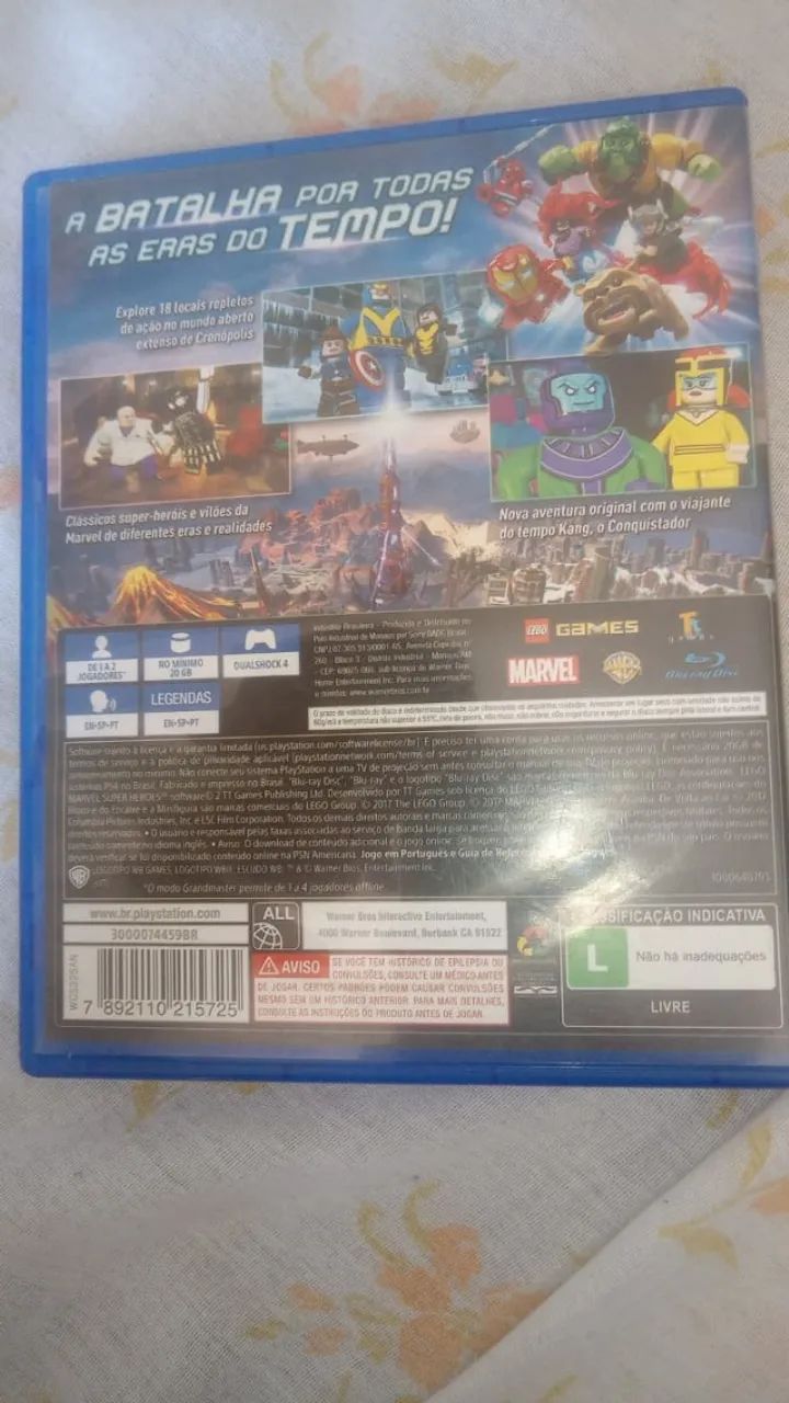 LEGO MARVEL SUPER HEROES 2 PS4 USADO - Foto 3