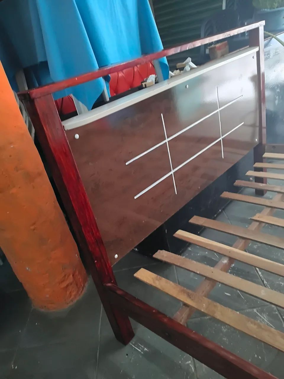 Cama de casal madeira 