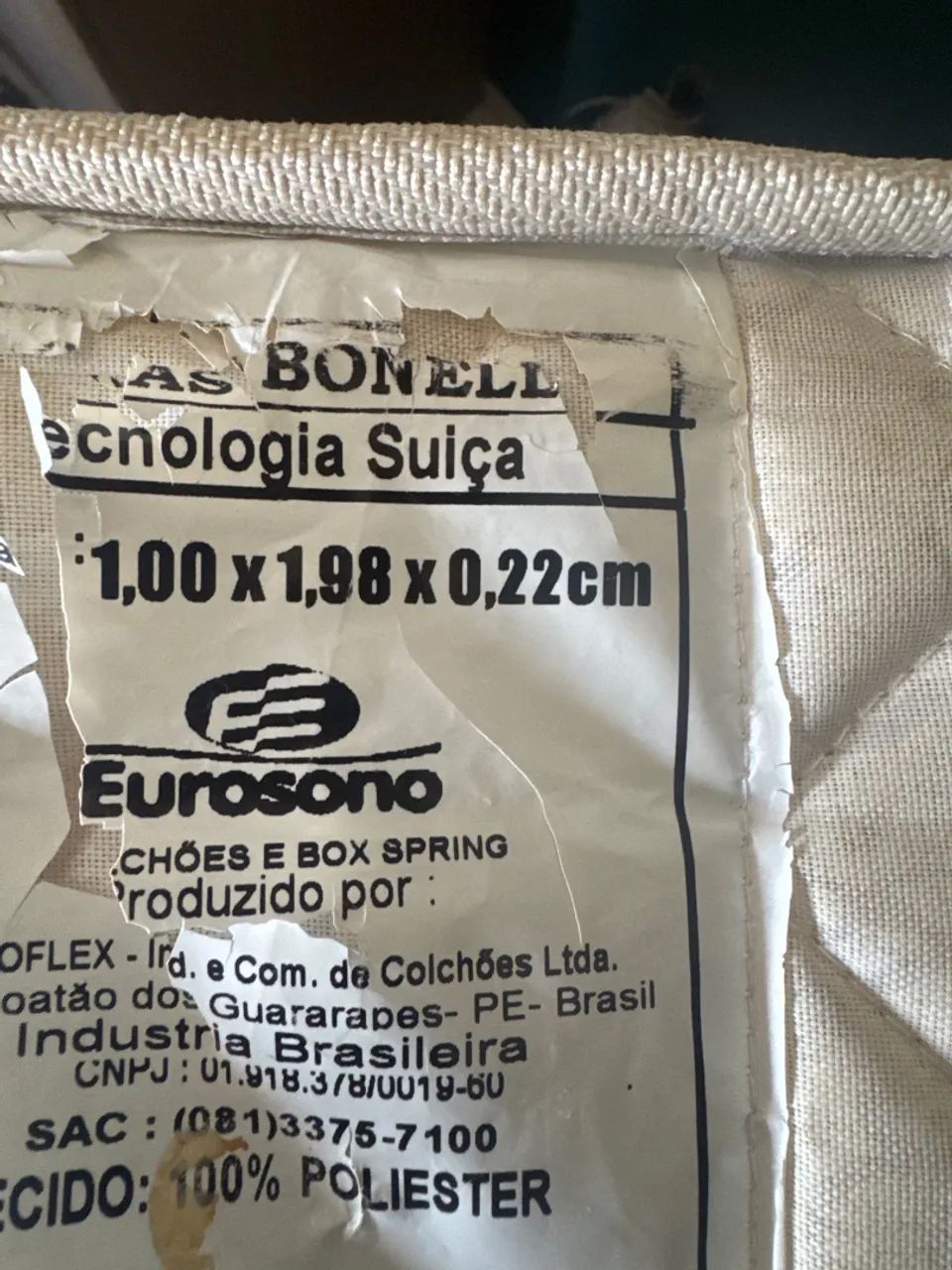 Cama box e colchão de molas ensacadas solteirão americana - Foto 2
