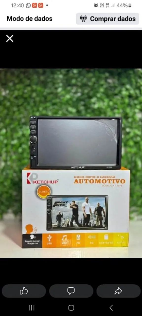Central multimídia universal 2 din mp5 espelhamento Android Ios som automotivo 