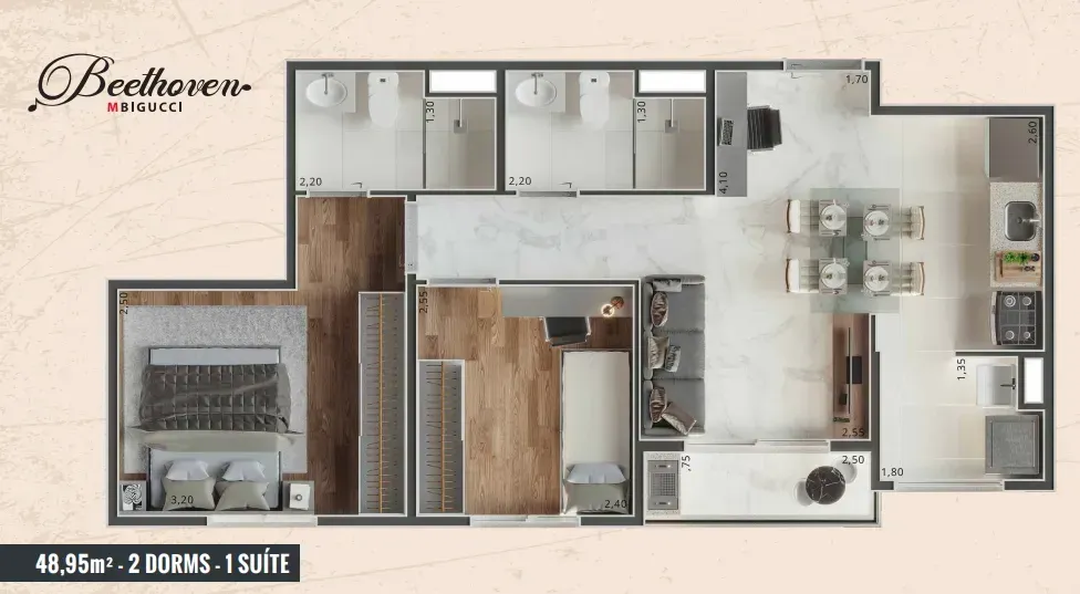 PLANTA 48m²