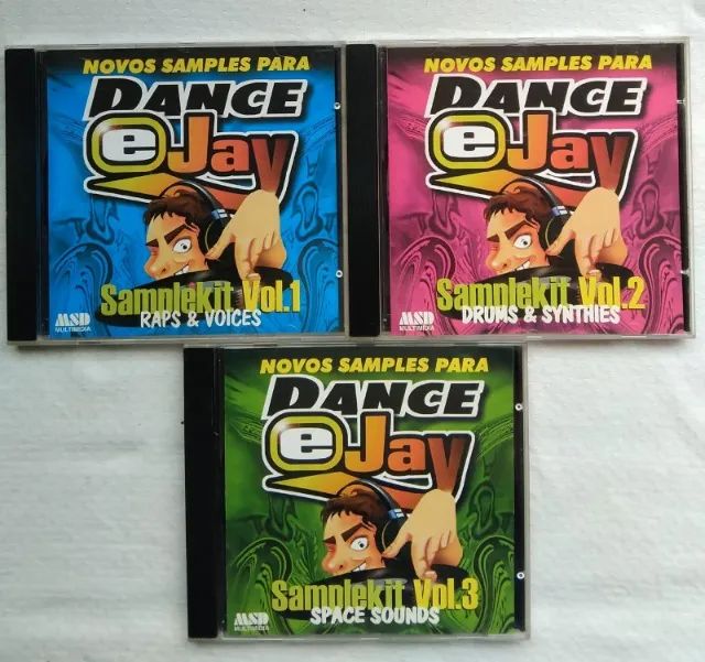 Coleção 3 CDs Rom - Dance E-Jay Vol. 1, 2 e 3 - CDs, DVDs etc