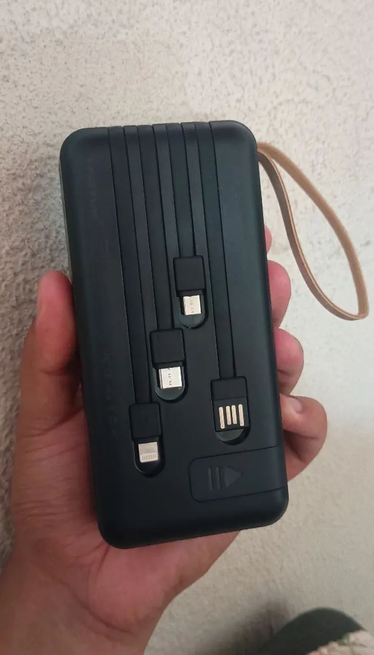 Powerbank portátil 20.000mAh com placa solar  - Foto 2