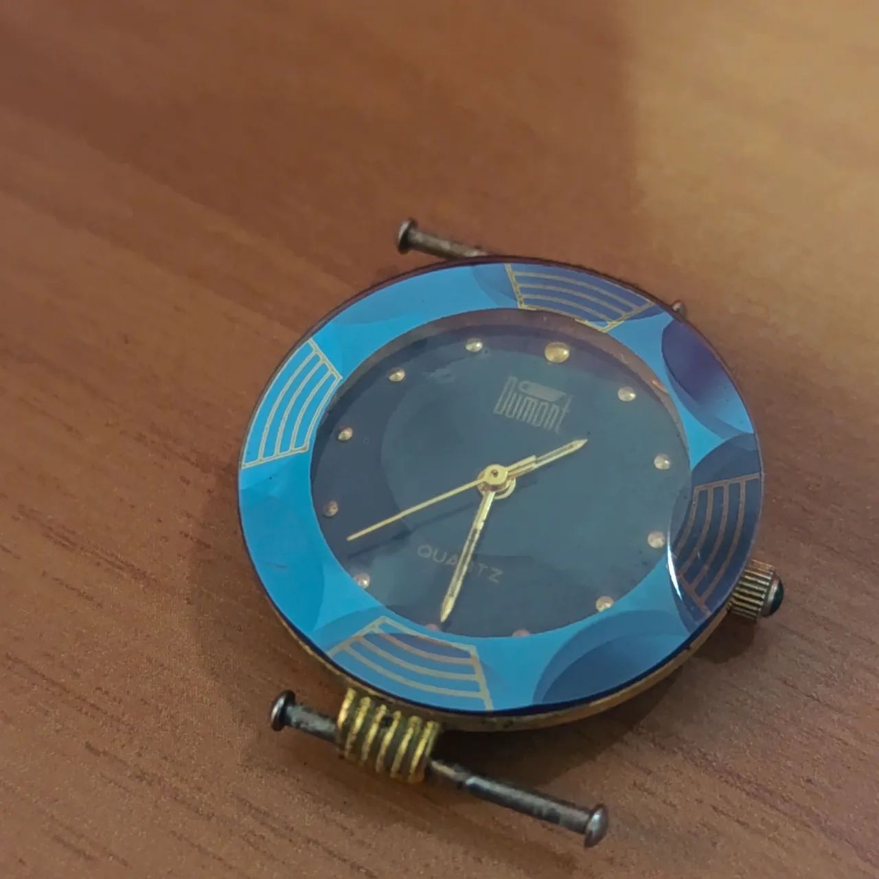 Relógio DUMONT Quartz Azul Lapidado Sem pulseira  - Foto 4