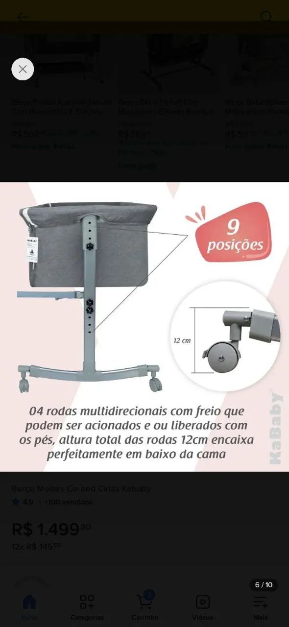 Berco portátil  - Foto 4