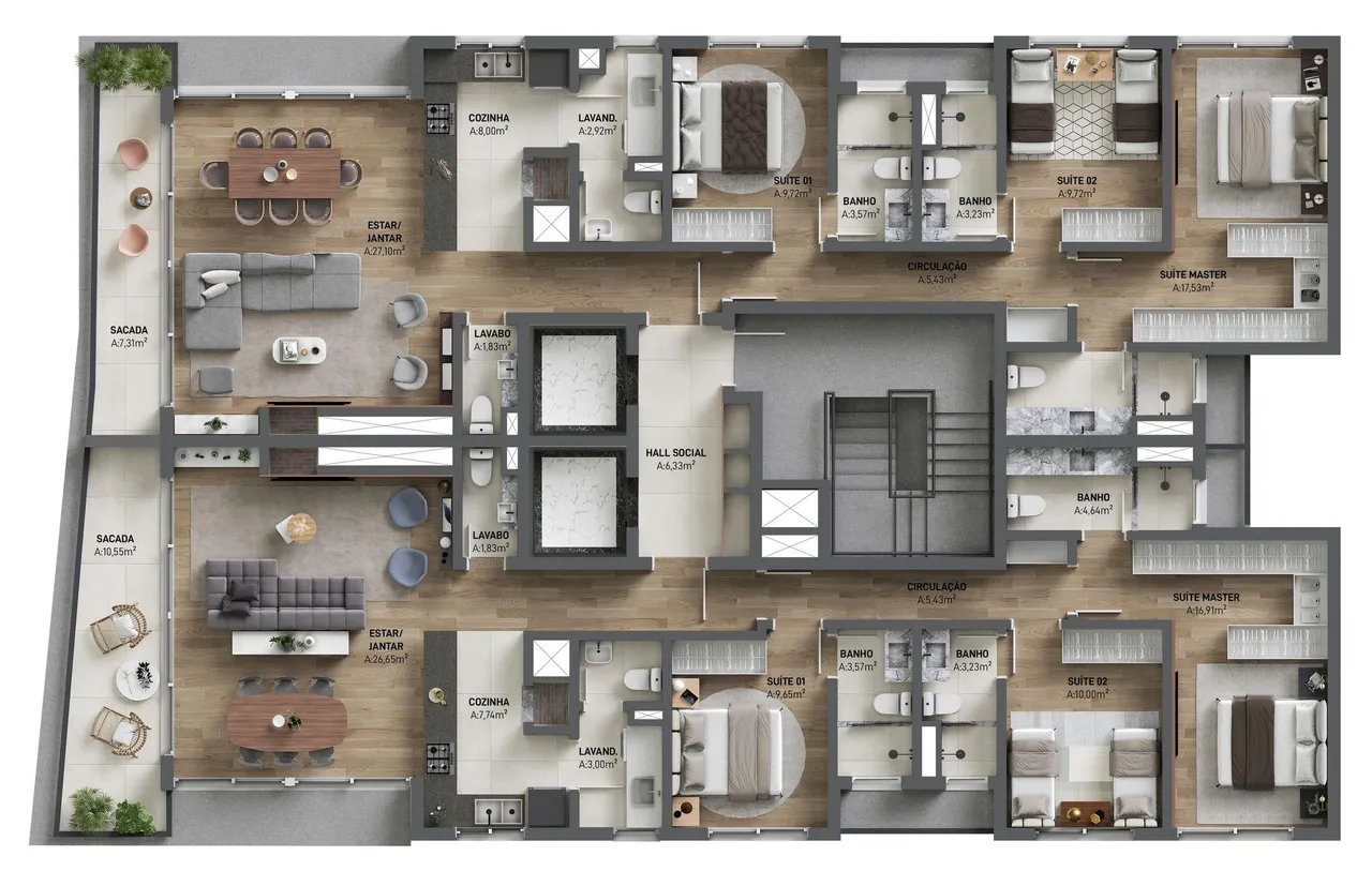 PLANTA 137m²