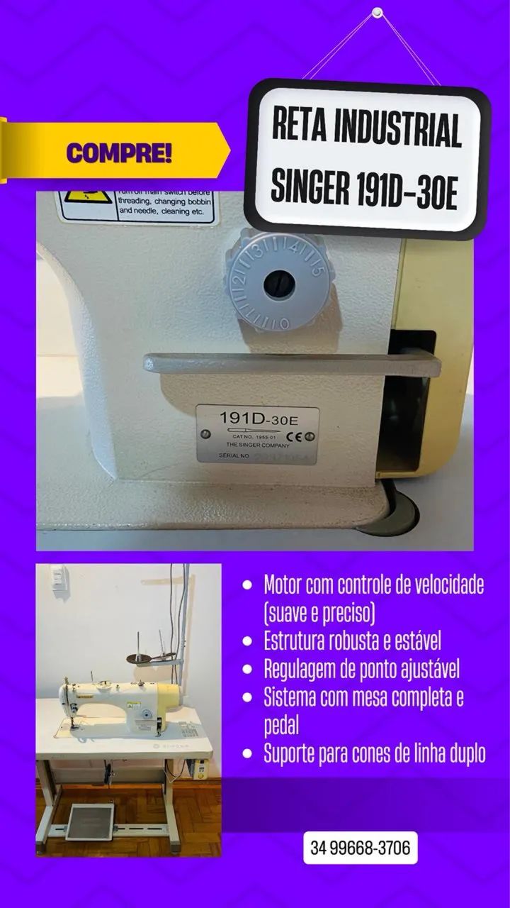 Máquina de costura Reta Singer - Foto 2